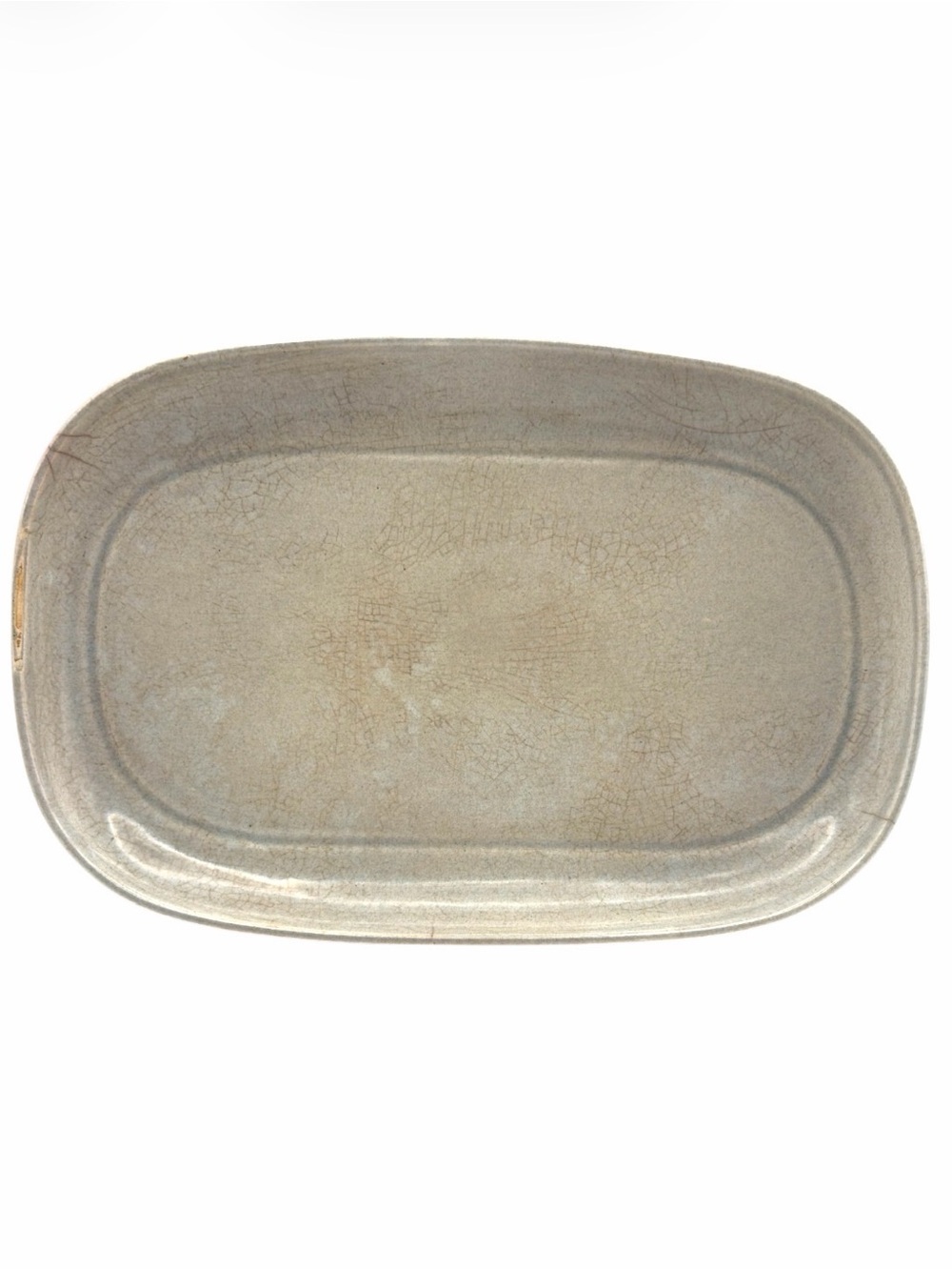 Russel Wright Steubenville Gray Serving Tray Mid Century Modern Pottery